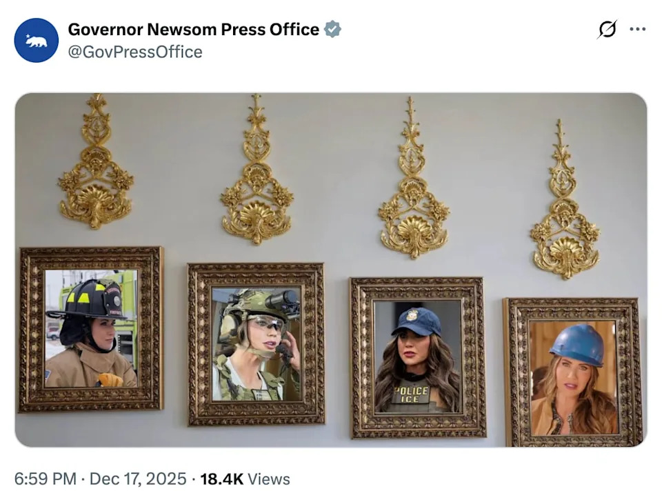 Newsom Trolls Trump With Mock 'Presidential Walk of Fame' Plaque — Calls Him ‘No Longer “Hot”’ - Image 3