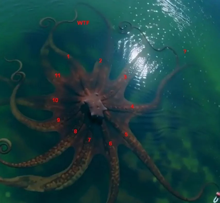 Fact Check: Viral “Eclipse Octopus” Drone Footage Is AI — Not a Real Gulf Giant - Image 3