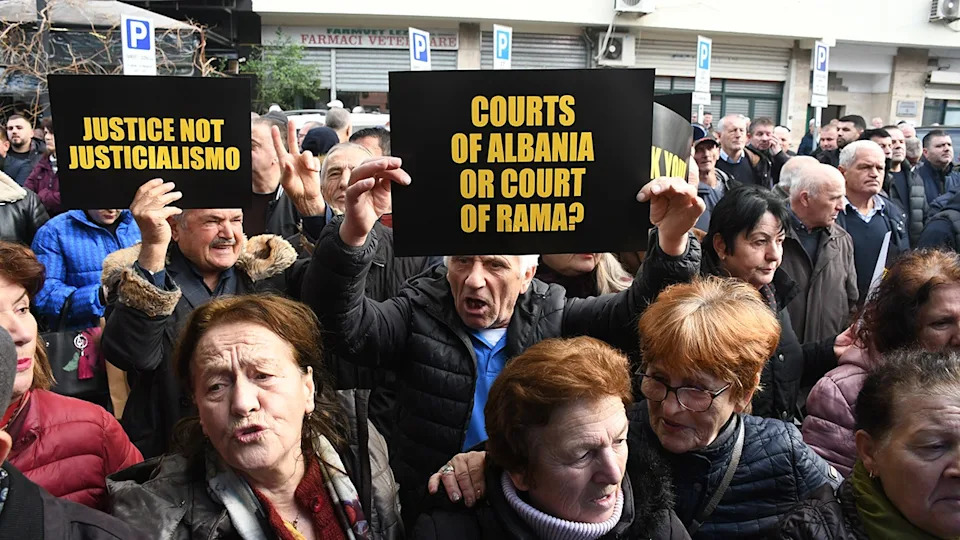 Chaos in Albanian Parliament as Opposition Scuffles With Police Over Corruption Probe Into Deputy PM - Image 1