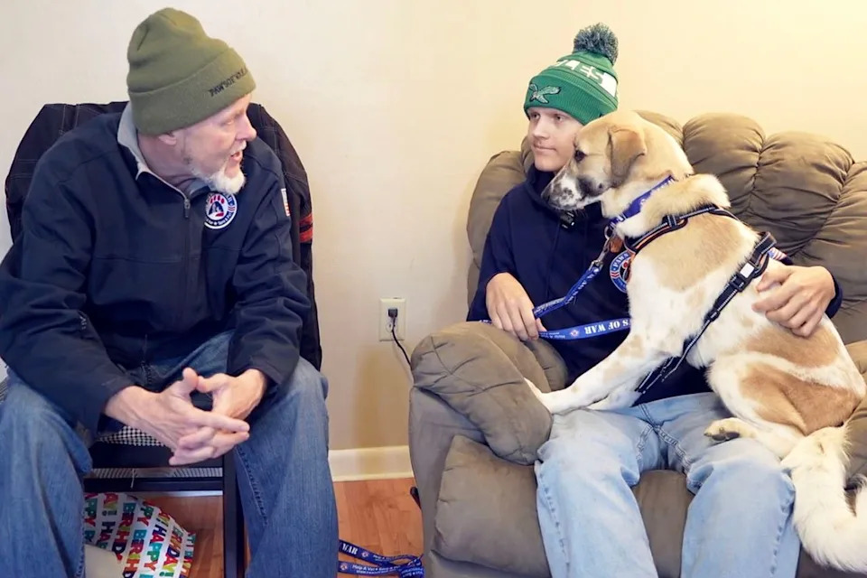 Veteran Battling Bone Cancer Reunites With Puppy He Saved While Deployed — Emotional Homecoming - Image 3
