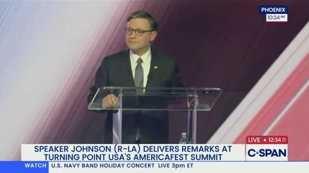 Mike Johnson Warns Of 'Chaos' If GOP Loses 2026 Midterms, Calls For 'Happy Warriors' - Image 1