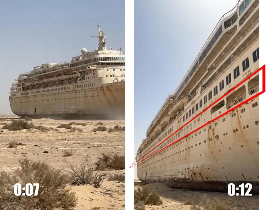Fact Check: AI-Generated Video Falsely Shows Abiy Ahmed’s 5-Star Cruise Ship Stranded in Desert - Image 2