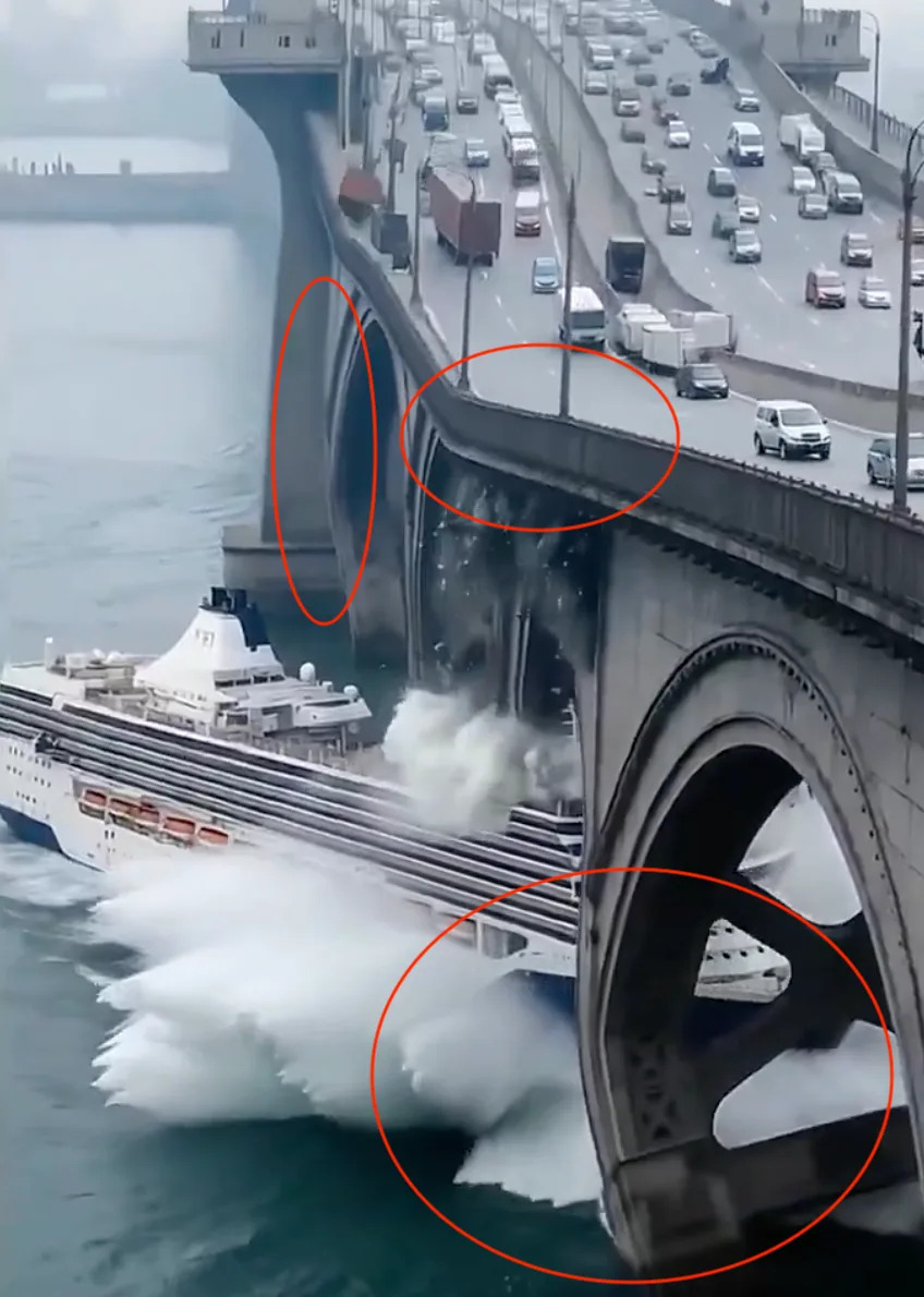 Fact Check: Viral Video of Ship Striking a Norwegian Bridge Is Fake — AI Artifacts Reveal the Hoax - Image 2