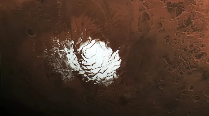 New Radar Maneuver Revises Claim of Martian 'Lake' — Finds Rock and Dust Under South Pole Ice - Image 1