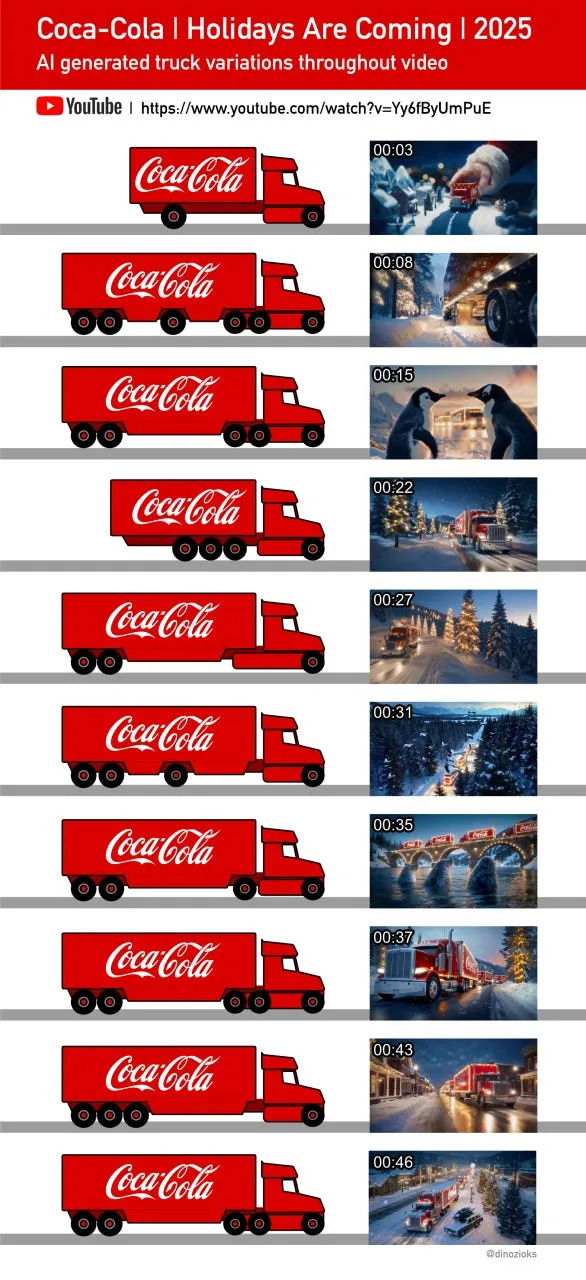 When AI Misfired: Five High‑Profile Advertising Flops of 2025 — From Meta’s Granny Swap to Coca‑Cola’s Shape‑Shifting Trucks