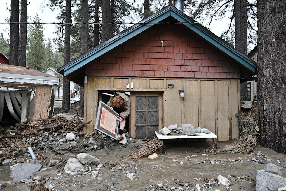 Photos: Christmas-Week Atmospheric Rivers Bury California Homes in Mud, Crack Highways