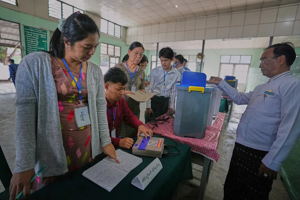 Inside Myanmar's Election Prep: Voting Machines Tested Ahead Of Weekend Vote