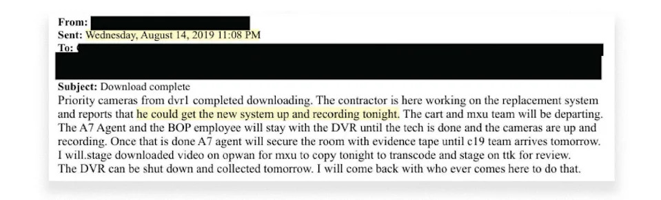Newly Released Epstein Jail Videos Deepen Questions About MCC Surveillance