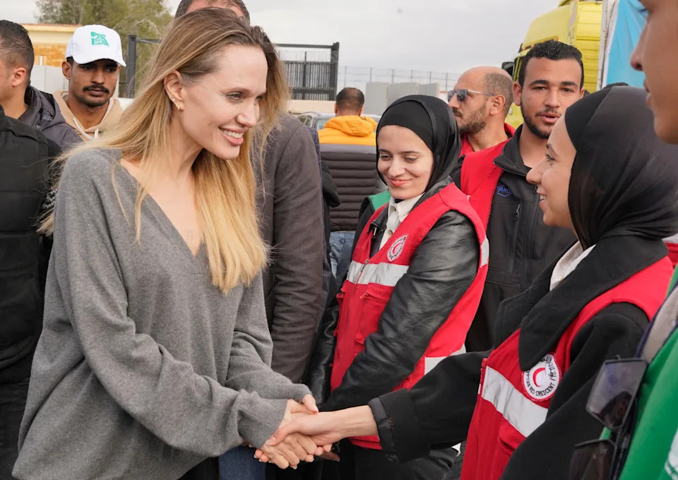 Grandmother and 5-Year-Old Burn to Death in Gaza Tent Fire as Angelina Jolie Visits Rafah Crossing