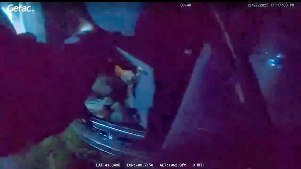 Cortland Officers Smash Sunroof, Pull Trapped Driver From Burning Rollover in Daring Rescue