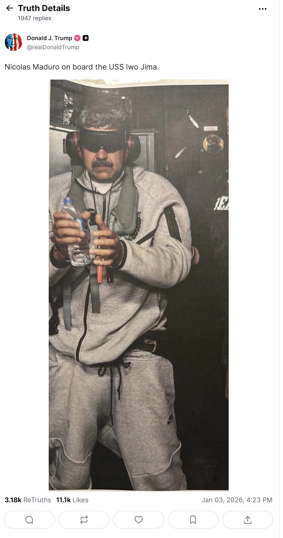 Maine Apparel Brand Claims It Made the Hoodie Worn by Nicolás Maduro — CEO Thinks DEA May Have Given It to Him