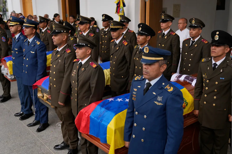 Venezuela Holds Military Funeral In Caracas For Soldiers Killed During U.S. Operation