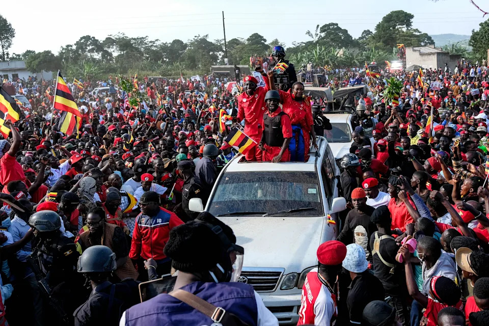 Bobi Wine Rallies Support in Mukuno Ahead of Uganda Presidential Vote — AP Photo Gallery