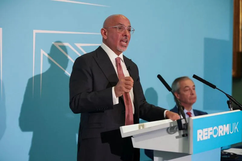 Nadhim Zahawi Defects to Nigel Farage's Reform UK, Declares 