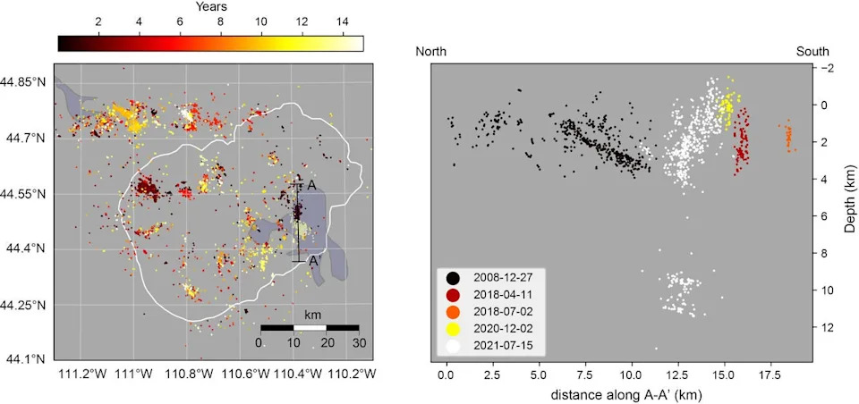 AI Reveals 86,000+ Tiny Earthquakes Beneath Yellowstone, Mapping Hidden Swarms in 3D
