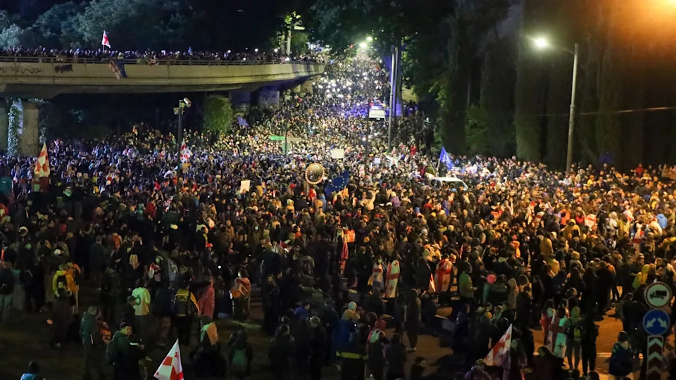 Georgians Draw Strength From Iran’s Uprising as Anti-Government Protests Enter Second Year