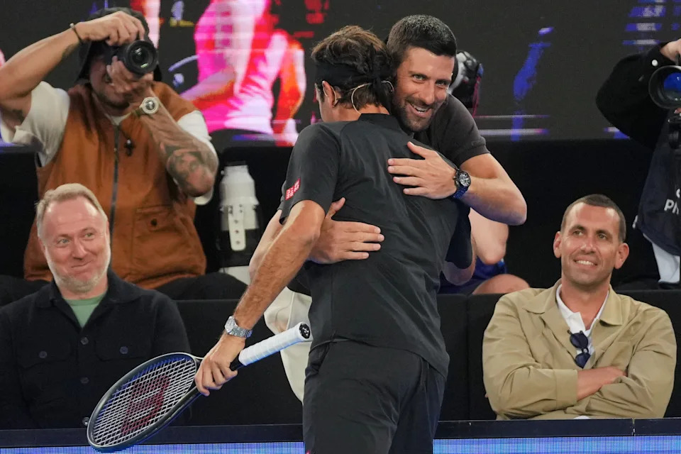 Federer Steals the Show at Australian Open Opening Ceremony as Rod Laver Looks On