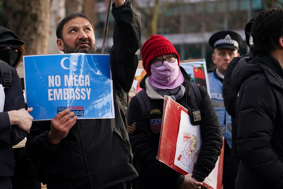 London Protest Over Planned China 'Mega Embassy' as Government Faces Tuesday Deadline