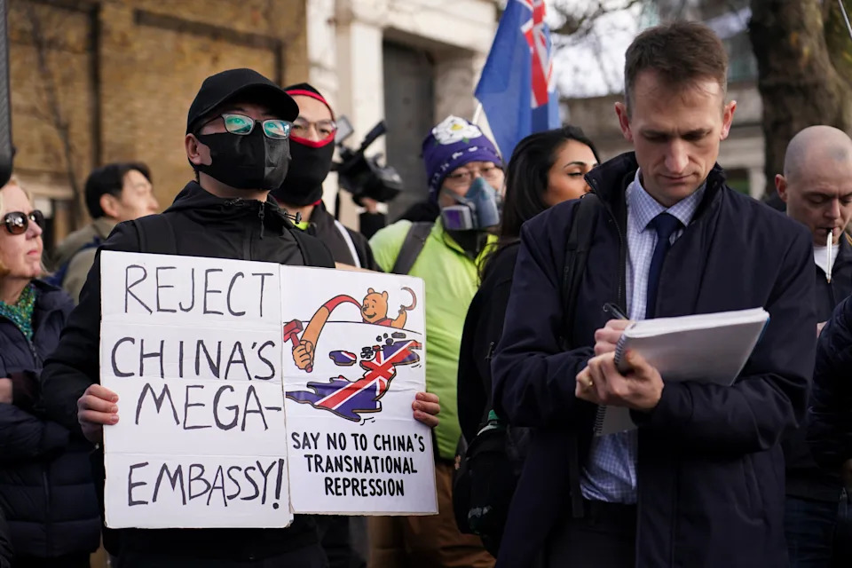 London Protest Over Planned China 'Mega Embassy' as Government Faces Tuesday Deadline