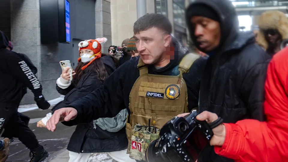 Video Shows Man Allegedly Assaulted With Flagpole by Anti‑ICE Protesters in Minneapolis Parking Garage