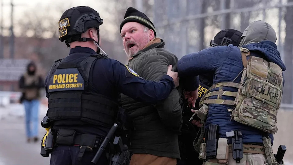 Video Shows Man Allegedly Assaulted With Flagpole by Anti‑ICE Protesters in Minneapolis Parking Garage