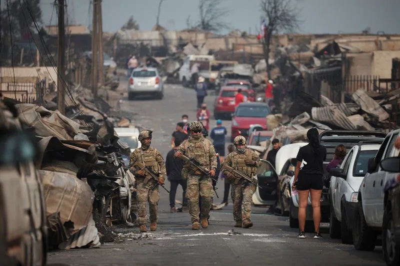 Chile Wildfires Kill 19 As Extreme Heat and High Winds Fuel Dozens of Blazes