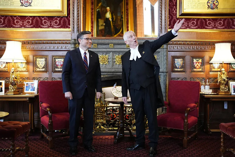 Trump Labels U.K. 'Stupidity' as Speaker Mike Johnson Seeks to 'Calm the Waters' in Historic Parliament Address