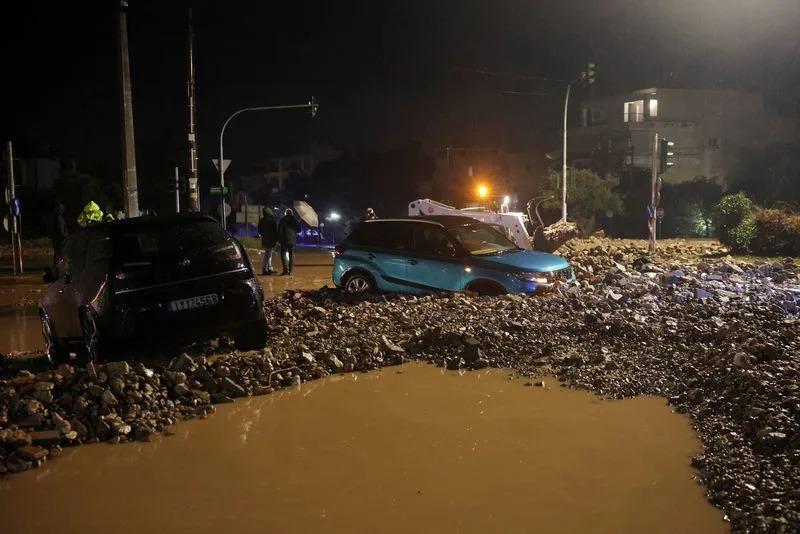 Two Killed As Torrential Rains Batter Greece
