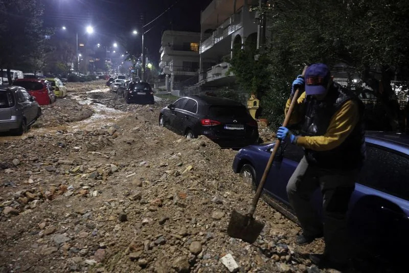 Two Killed As Torrential Rains Batter Greece