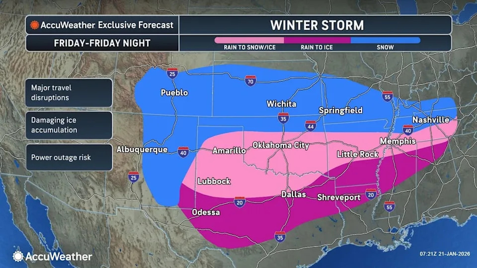 Major Winter Storm To Slam South And Northeast This Weekend — Heavy Snow, Ice And Widespread Outages Expected