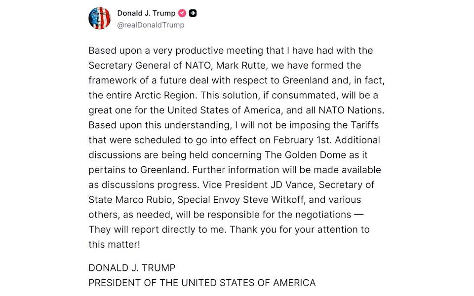 Trump’s Greenland U‑Turn: Davos Delay, Market Jitters and a Vague 'Framework' After Meeting with Rutte