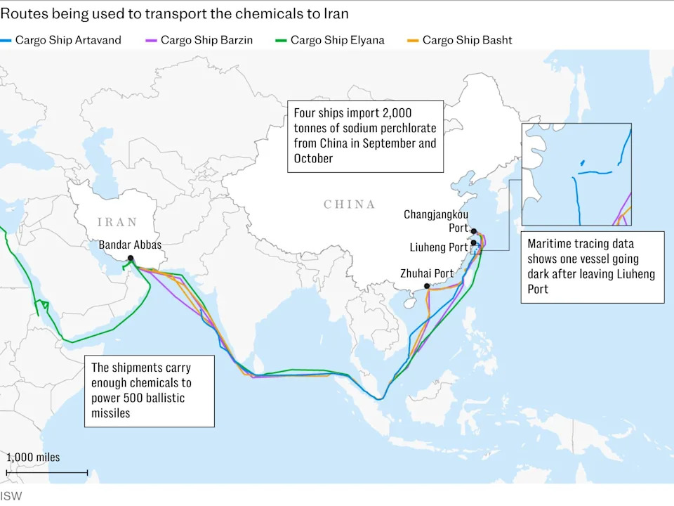 US Strike Groups Mobilise As Intelligence Suggests Iran Rebuilding Missile Arsenal With Chinese Inputs
