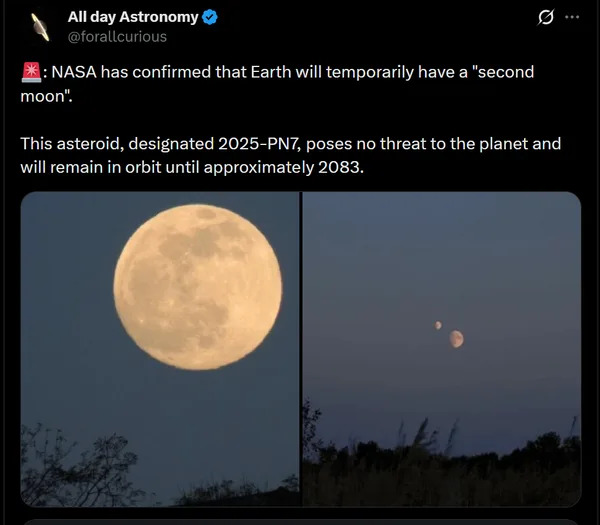 Fact Check: 2025 PN7 Is a Quasi-Satellite — Not a True ‘Second Moon’