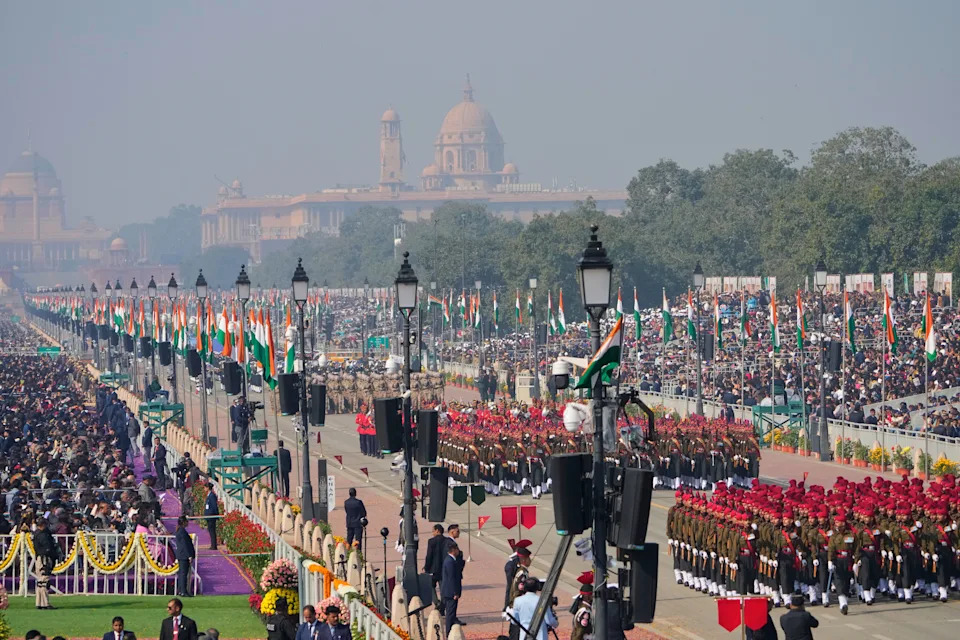India’s 77th Republic Day: Spectacular Military Parade and Cultural Showcase on Kartavya Path