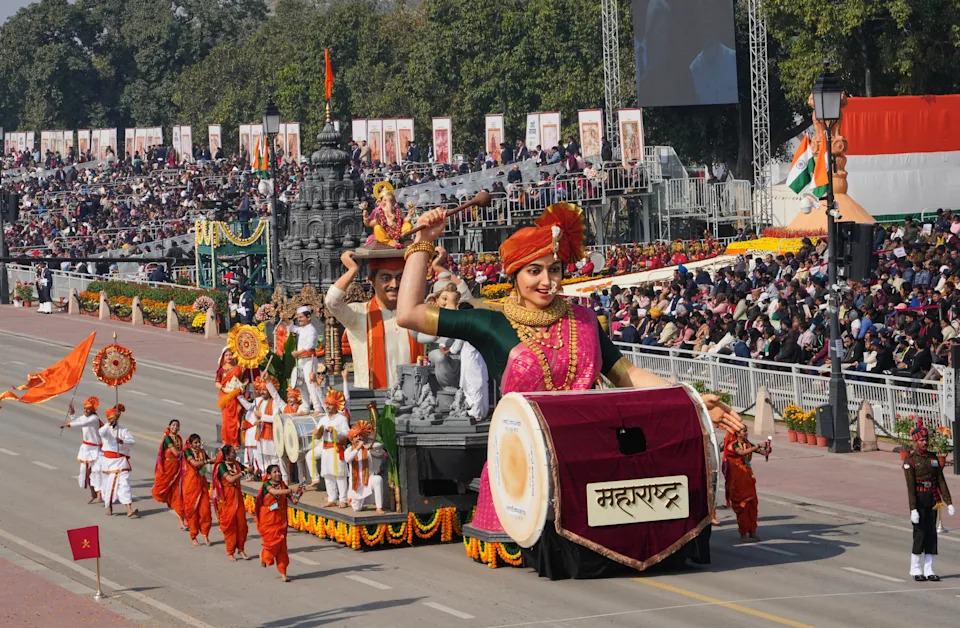 India’s 77th Republic Day: Spectacular Military Parade and Cultural Showcase on Kartavya Path