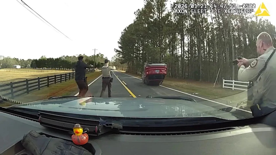 Dashcam: Missing Teen Drives Stolen SUV Over 115 MPH, Crosses Into Oncoming Lanes Before Rollover