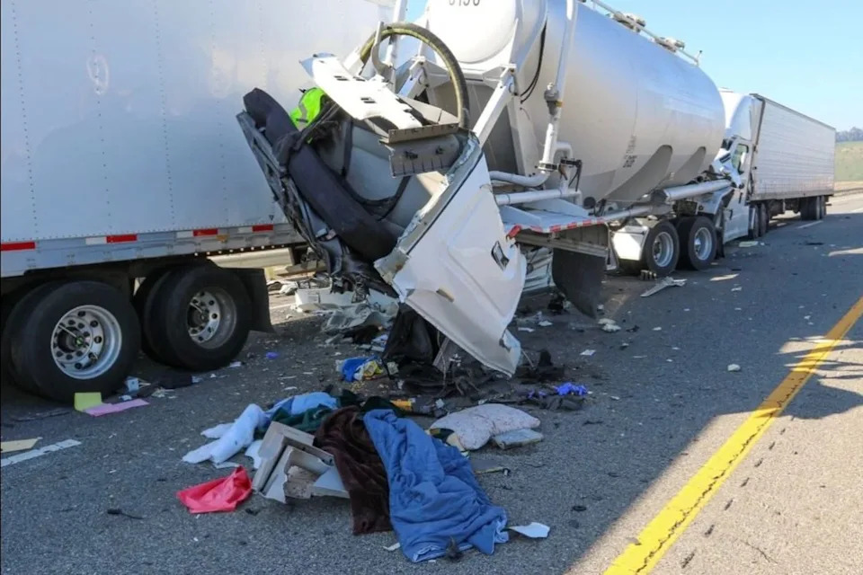 Nine Hospitalized After 43-Vehicle Pile-Up in Dense Fog on California Highway