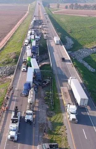 Nine Hospitalized After 43-Vehicle Pile-Up in Dense Fog on California Highway