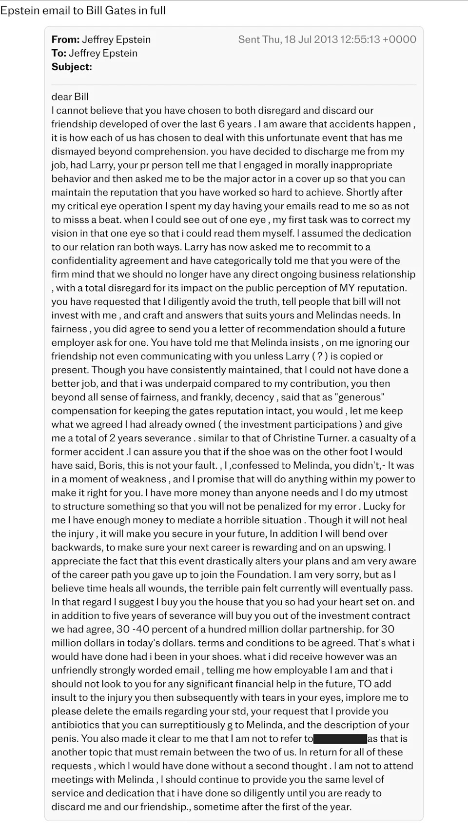 Epstein Files Allege Bill Gates Contracted STD After Encounters With 'Russian Girls' — Gates Denies Claims