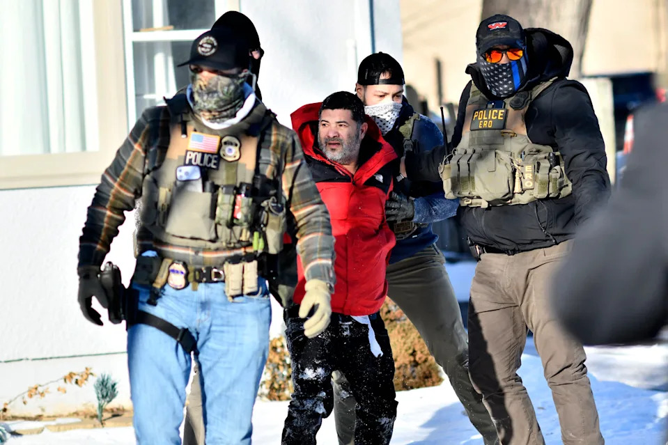 Dashcam Captures Masked ICE Agents Forcibly Removing Woman; Minnesota Police Chief Intervenes