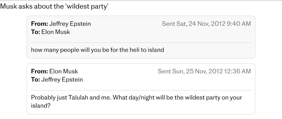 Musk Says He Was 'Too Dumb' to Notice Epstein's 'Creepy' Offers — Emails Show Party Requests