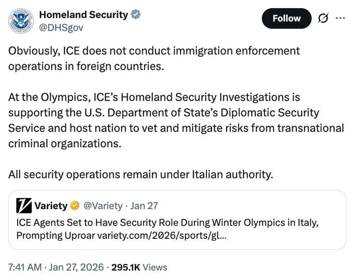 Italians Confront U.S. ICE Agents at Winter Olympics — Viral Videos Ignite Debate Over Sovereignty and Security