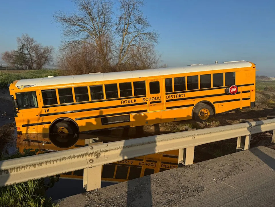Elementary Students Rescued After Robla School Bus Crashes Into Creek Near McClellan Airport; Driver Possibly Asleep