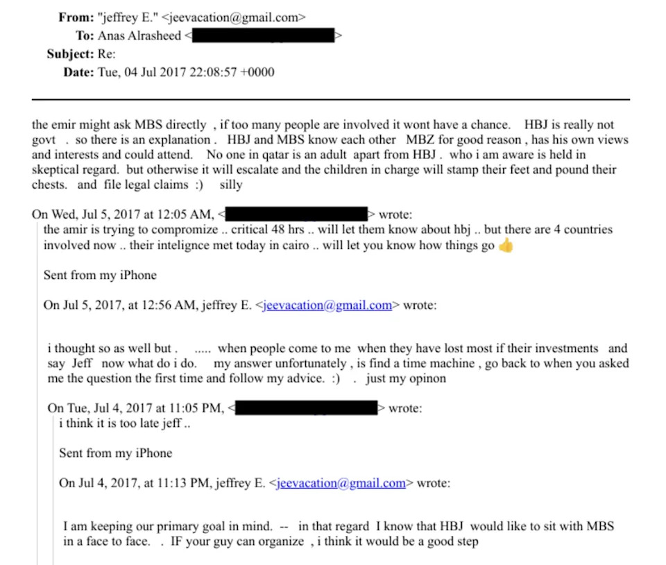 How Jeffrey Epstein Quietly Brought Qatari and Israeli Leaders Together in 2018