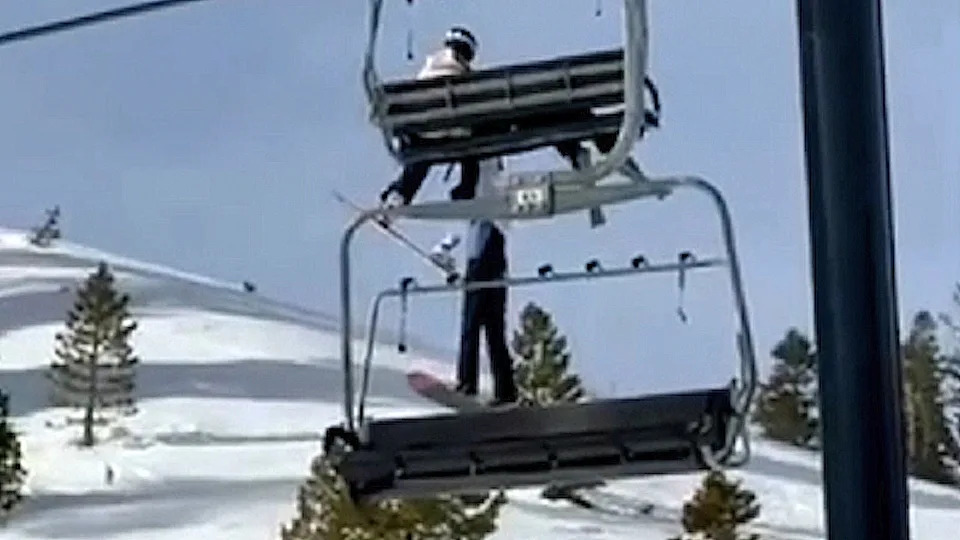 12-Year-Old Falls From Mammoth Mountain Chairlift In Viral Video — Miraculously Walks Away