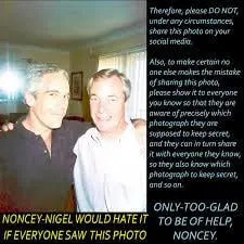 Fact Check: Viral Photo Purporting To Show Nigel Farage With Jeffrey Epstein Is Fake