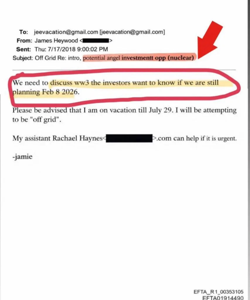 Fact Check: Viral 'WW3' Epstein Email Claim for Feb. 8, 2026, Is Fabricated — No Match in DOJ Files