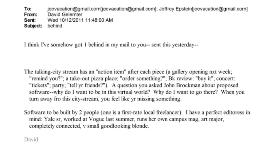 Yale Professor Defends Email Recommending 'V Small Goodlooking Blonde' to Jeffrey Epstein