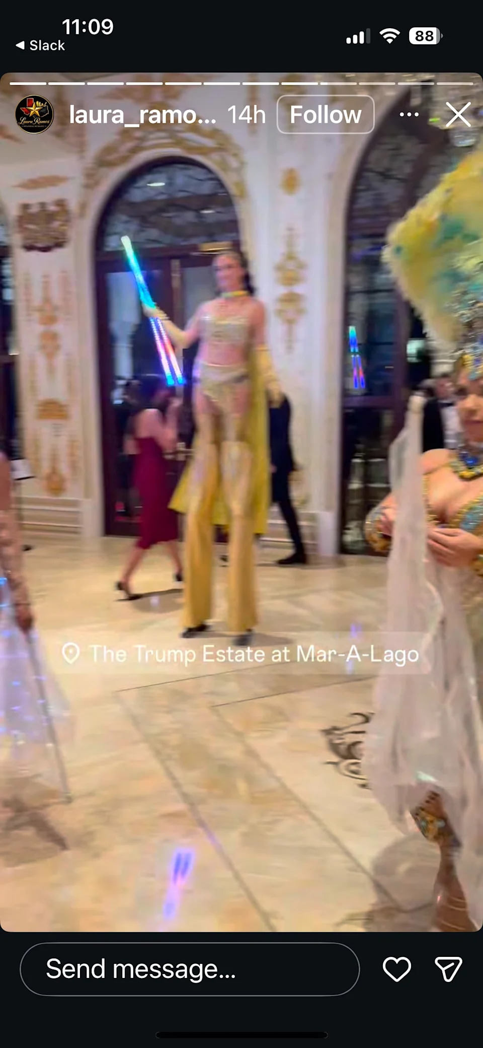 Mar-a-Lago’s Lavish Hispanic Gala Featured AI Clip Of Trump Dancing To Spanish Song