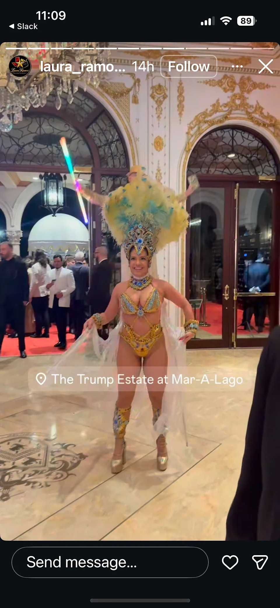 Mar-a-Lago’s Lavish Hispanic Gala Featured AI Clip Of Trump Dancing To Spanish Song